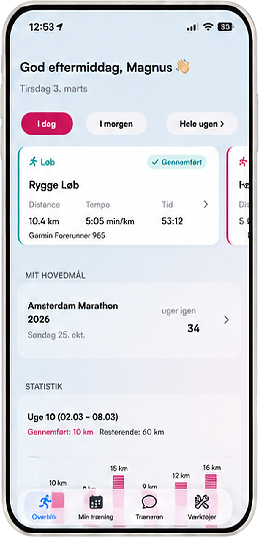 PacePilot-appen med personlig løbecoach på telefonen